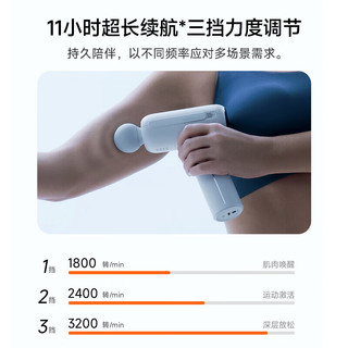 云麦专业级运动筋膜枪 经膜枪按摩器颈膜枪肌肉深层放松器按摩枪按摩仪运动 筋膜枪PB2S灰色
