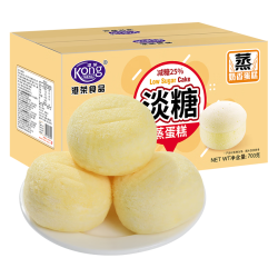 港荣 蒸蛋糕 老人小孩休闲食品 淡糖400g