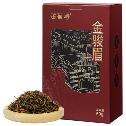 峻山野 武夷山特级金骏眉红茶非遗技艺礼盒装自己喝茶叶50g*1盒蜜香送礼 武夷山特级金骏眉50g