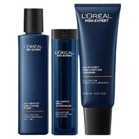 巴黎欧莱雅 L'OREAL PARISL'oreal/欧莱雅男士护理套装 水乳组合 深层保湿 有效抗老淡纹