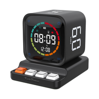 绿巨能（llano）计时器学习专用儿童自律时间管理器智能闹钟小学生男孩翻转定时可视化钟倒计时提醒时间小方TK3