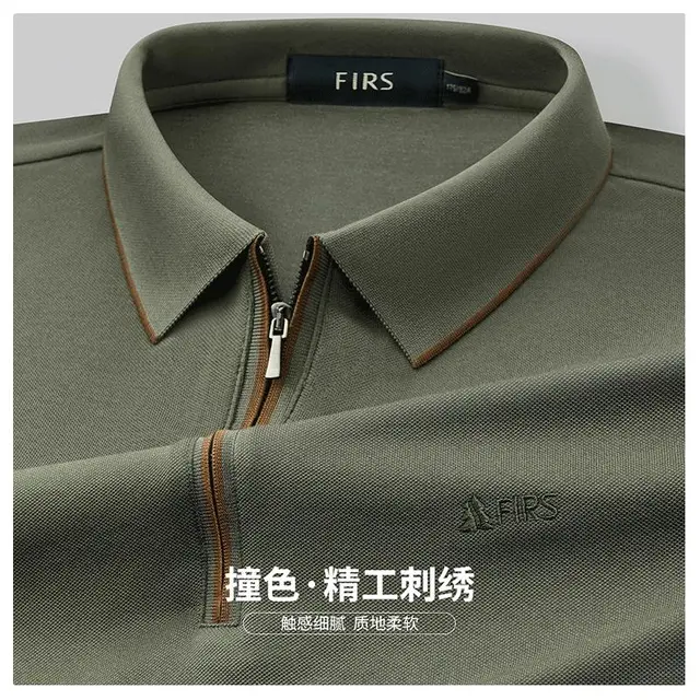 FIRS 杉杉 男士长袖POLO衫 F1113P2S1140