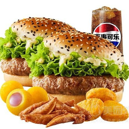 今日必买：华莱士 W 牛鱼虾堡双主食6件套