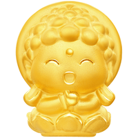 周大福 十二生肖国潮小神仙本命佛菩萨足金黄金转运珠多款