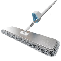 百家好世 2024款拖把家用一拖净大号42cm不锈钢平拖+折叠套扫