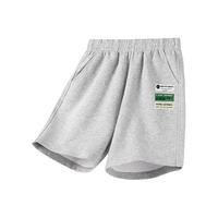 MQDMINI童装男童短裤夏季纯棉薄款帅气中小童衣服儿童运动五分裤子夏装潮 灰色公路标小标 110