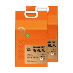 营养稻家 有机稻花香2号大米 5kg*2袋