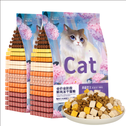 帕蓝姆 4拼猫粮冻干生骨肉全价猫粮成猫幼猫通用3kg6斤