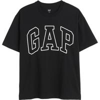 Gap男女装2024夏季纯棉字母logo圆领短袖T恤基础款上衣