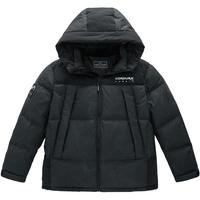 【cordura】太平鸟男装 连帽羽绒服男冬季工装户外短款外套