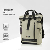新秀丽（Samsonite）休闲时尚双肩包电脑包14英寸男女背包TM7*201 浅灰色