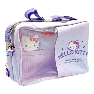 三丽鸥（SANRIO）HelloKitty收纳斜挎包可放玩偶 潮玩周边纪念品斜挎包