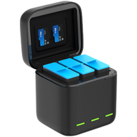  TELESIN AS-GO11 全解码 GoPro电池 充电器 收纳盒