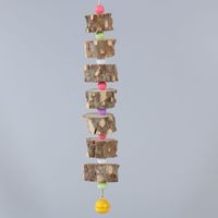 火山石串玄凤牡丹虎皮鹦鹉磨牙用品鸟食松鼠吊串啃咬玩具用具