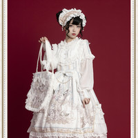 豹了个猫原创Lolita重逢世界OP长袖日常优雅可爱洛丽塔连衣裙 S