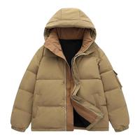 雪中飞 SNOWFLYING男士羽绒服冬季加厚防寒2024男生轻薄短款面包服外套女