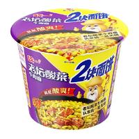 Uni-President统一方便面泡面经典老坛酸菜牛肉面155g*12桶整箱双面饼更满足