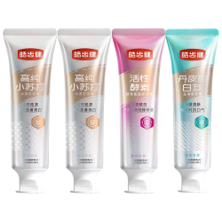 皓齿健 美牙亮白 牙膏套装  温润梨花味 480g