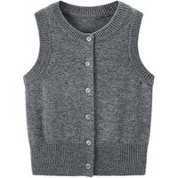 【圆领针织衫】软糯含羊毛针织叠穿同色系开衫25春季外套