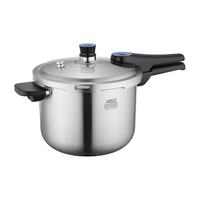 爱仕达（ASD）三层钢加厚高压锅单手开盖复合钢防爆压力锅7L容量电磁炉通用24cm