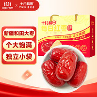 十月稻田 SHI YUE DAO TIAN 新疆红枣礼盒 500g 和田骏枣大枣 休闲零食