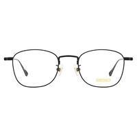 精工(SEIKO)男女款钛合金镜架眼镜框架H03097 193哑黑色 仅镜框不含镜片