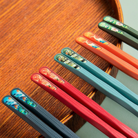 欢喜严选 国潮风防霉指甲筷 5盒共25双