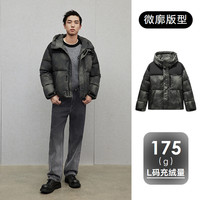 【羽绒服清仓合辑2】GXG男装奥莱冬季保暖羽绒服 碳灰色G24DY24048 175/L