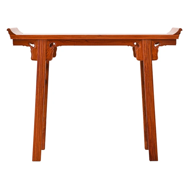 唐煌轩红木家具缅甸花梨（学名：大果紫檀）条案桌实木仿古翘头案中堂客厅供桌玄关案几 83*40*85cm