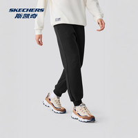 斯凯奇 outlets2025秋冬男士加绒运动长裤针织束脚舒适