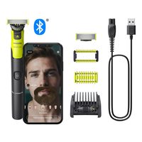 Philips 飞利浦 OneBlade 360 带连接面部 + 机身,电动胡须修剪器,剃须刀和身体*仪,采用 360 刀片技术,1x360 刀片,5 合 1 可调节梳子,1 个身体套件,(型号 QP4631/3 0)