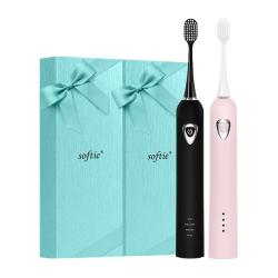 softie 0.01超细软毛电动牙刷 舒米尔充电声波全自动牙刷成人201D
