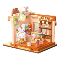 TOPTOYEMMA秘境森林惬意系列-卡布烘培店积木拼装浪漫儿童女孩