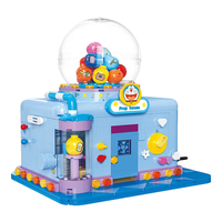 贝乐迪（BALODY）哆啦A梦面包店街景积木叮当猫拼装玩具摆件圣诞元旦 哆啦A梦道具屋【819颗粒】