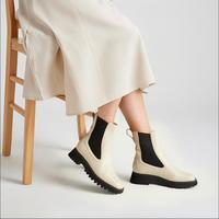 Clarks 其乐 秋冬女靴女鞋经典复古英伦粗跟切尔西靴中筒短靴