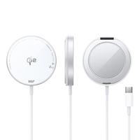 W&P 适用苹果16/15磁吸无线充MagSafe超薄15WQi2旋转支架磁吸充电器