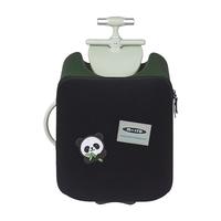 m-cro瑞士micro迈古懒行箱可坐宝宝儿童可骑行李箱小孩旅行登机拉杆箱 竹叶绿(非LED轮、熊猫魔术贴)