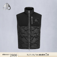 MOOSE KNUCKLES ICON LEAF男士工装拼接撞色马甲背心 黑色 S