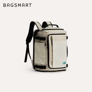 BAGSMART双肩包随行仓高配旅行包出差大容量多隔层户外防盗背包电脑包书包 黑色