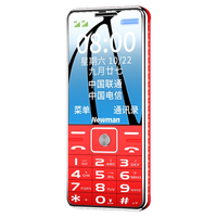 纽曼 Newsmy L99S 4G+全网通老年人手机移动联通电信双卡双待备用老人按键高清通话超长待机 红色 移动版