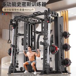 卓牌 龙门架史密斯机综合训练器卓牌健身器材家用卧推架多功能健身器械 Z07龙门架出口美国款+65公斤杠铃
