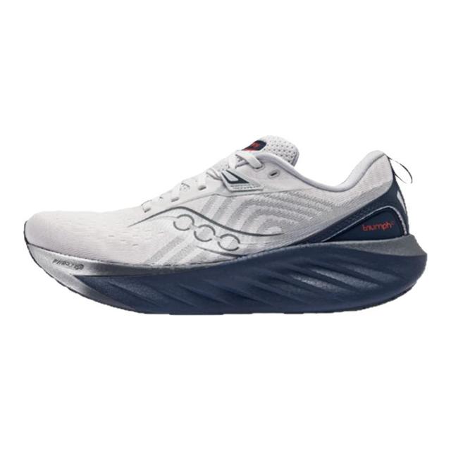 saucony 男鞋24胜利22代跑步鞋 TRIUMPH 22 缓冲回弹透气轻量运动鞋 黑白 S20964-200 标准42.5/US9