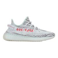 adidas ORIGINALS Yeezy Boost 350 V2 中性跑鞋 B37571 蓝色/绿色 36.5