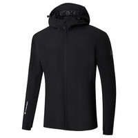 361°361开襟外套男子畅跑无惧2025冬季防风保暖外套男户外登山服 超级黑-632433606F S