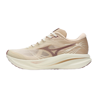 美津浓（MIZUNO）【PI PLUS】男女跑鞋24秋冬缓震透气减震跑步鞋厚底软弹增高 01/芦笋白/小麦色 42