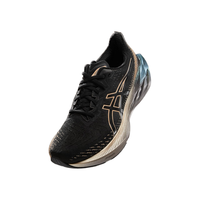 亚瑟士ASICS跑步鞋男鞋缓震回弹运动鞋透气跑鞋 NOVABLAST 4 PLATINUM 黑色/米黄色 43.5