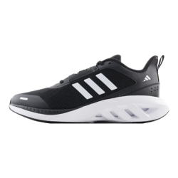 adidas 黑/白 42码 舒适耐磨减震 跑鞋