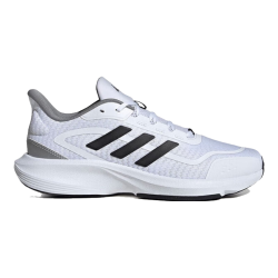 adidas 男鞋运动鞋潮鞋舒适耐磨减震休闲跑步鞋 uk8码42 白/一号黑/金属银