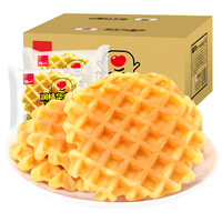 泓一蜂巢华夫饼 蛋糕早餐饼干糕点心面包休闲零食500g【源头直发】