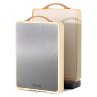 KÖBACH 康巴赫 菜板抗菌不锈钢砧板双面可用切菜板加厚案板切肉剁骨板43*30cm